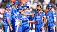 BCCI/X : Indian cricketers in action against Zimbabwe in three-match T20I series. 