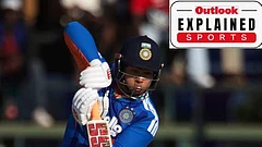 Vaibhav Sooryavanshi in action against Zimbabwe in the T20I series. - AP