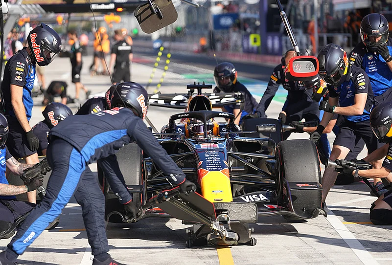 Hungarian Grand Prix practice session Red Bull driver Max Verstappen