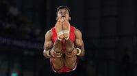 India At Commonwealth Games 2026: Tapan And Yogeshwar Reach Men's All-Around Final In Artistic Gymnastics (AP Photo/Manish Swarup) : India's Tapan Mohanty competes at the Floor Exercise during men's team final and individual qualification of Artistic Gymnastics at the Commonwealth Games in Glasgow, Scotland, Friday, July 24, 2026.