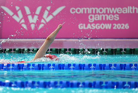 England's Evie Lambert competes in the women's 200 meter individual medley SM10 swimming event during the Commonwealth Games in Glasgow, Scotland, Friday, July 24, 2026.