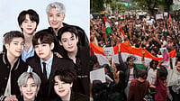 How BTS' Early Music Found New Meaning During India's NEET Paper Leak Protests Instagram : BTS Songs NEET Protests