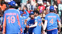 IND Vs ZIM, 3rd T20I: Vaibhav Sooryavanshi Shines As India Clinch 3-0 Series Win Following 35-Run Victory Over Zimbabwe BCCI/X : India celebrate a wicket of Zimbabwe during third T20I at Harare.