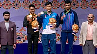 Rishikanta Chanambam LIVE Updates, Commonwealth Games: Indian Weightlifter Bags Silver, Breaks CWG Snatch Record Doordarshan Sports : Rishikanta Chanambam posing after winning gold medal in 2025 Commonwealth Weightlifting Championship