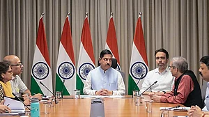 | Photo: Handout via PTI : In this image received on July 26, 2026, Union Minister Pralhad Joshi during a meeting as he takes charge as education minister, in New Delhi. Joshi has been given additional charge of the education ministry besides his role as the consumer affairs minister.