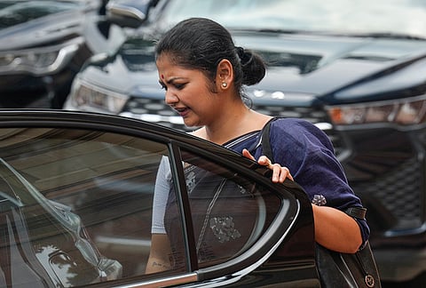 TMC MP Saayoni Ghosh during the Monsoon session of Parliament, in New Delhi.