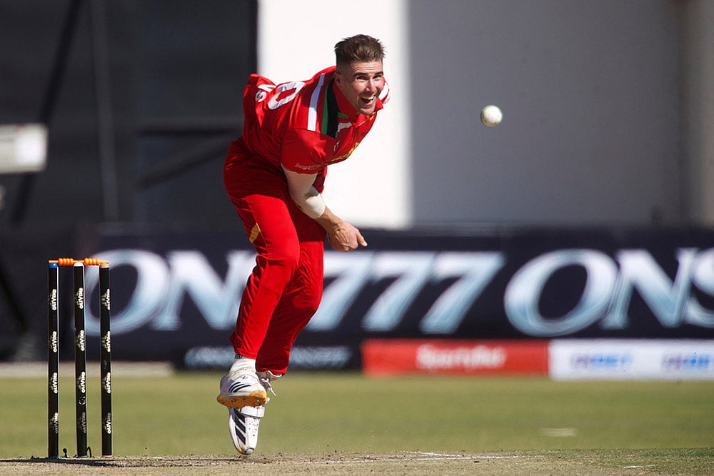 Brad Evans India Zimbabwe T20 Cricket