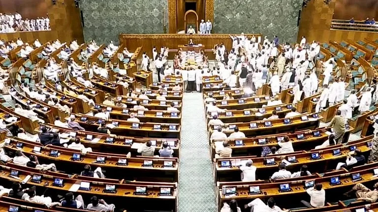 Parliament Monsoon Session Disrupted As Anti-Paper Leak Bill Introduced Amid Protests - null