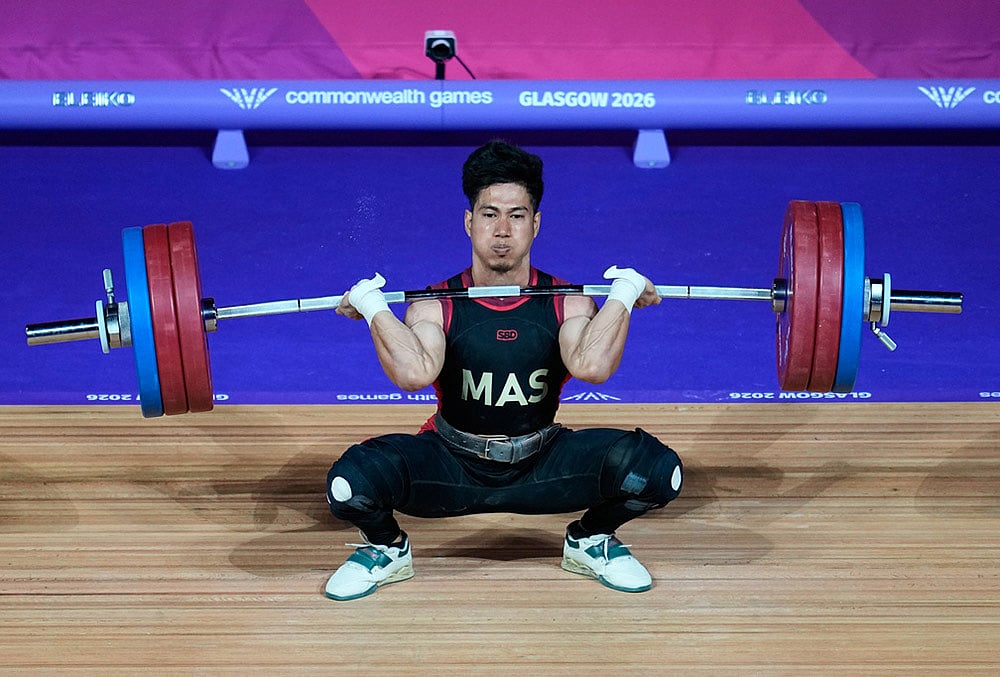 glasgow cwg 2026 weightlifting highlights-Muhamad Aznil