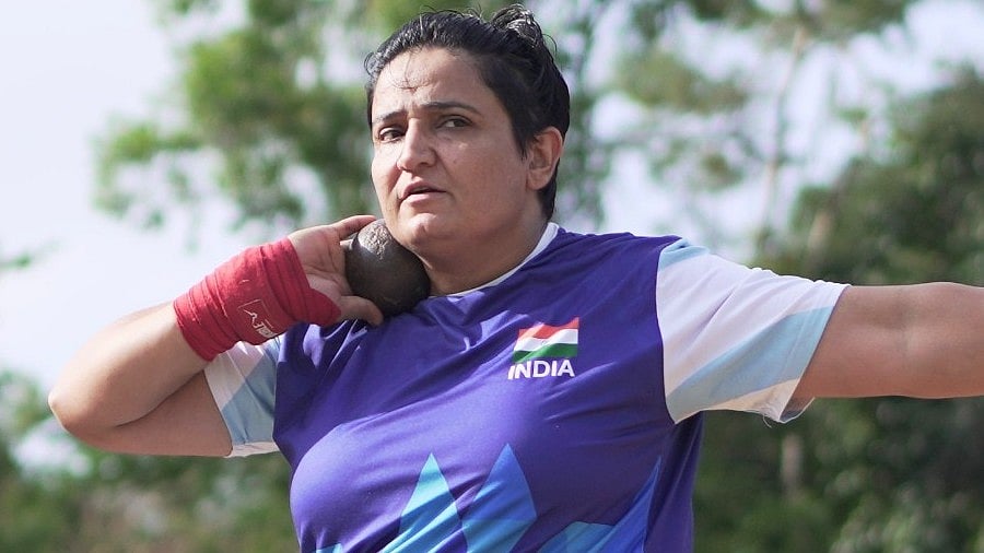 Sharmila Dhankar secured a historic gold medal in the women's shot put F57 event at the Commonwealth Games 2026. - Media_SAI/X
