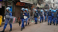 Photo: PTI/Shahbaz Khan : RAF Jawans