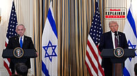  | Alex Brandon, AP : US President Donald Trump With Israel's Prime Minister Benjamin Netanyahu in Washington