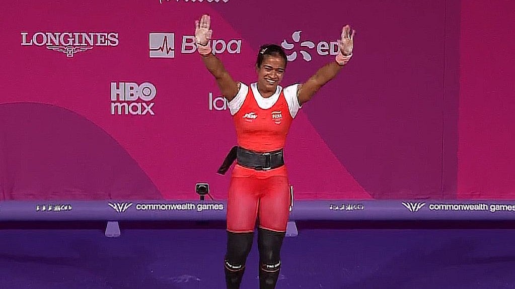 Indian weightlifter Gyaneshwari Yadav wins silver medal in Glasgow Commonwealth Games 2026 under the 53kg category - X/SonyLiv Grab