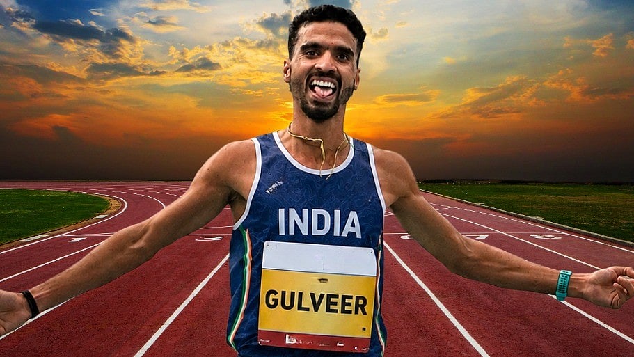 Gulveer Singh etched his name into the history books by delivering India's first-ever Commonwealth Games medal in the men's 10,000m event. - Media_SAI/X