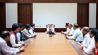 PM Modi Meets Assam MPs To Assess Flood Relief Efforts, Suggests Gujarat Model X/ Narendra Modi : PM Modi Meets Assam MPs To Assess Flood Relief Efforts