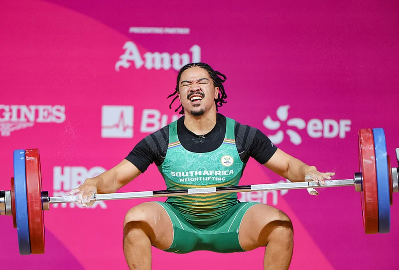 Glasgow CWG 2026 Mens 79kg Weightlifting highlights-Jon-Antohein Phillips of South Africa