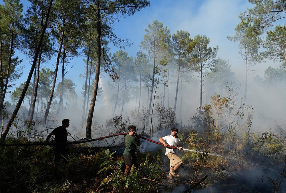 Spain and France fires