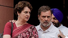 Leader of the Opposition in the Lok Sabha Rahul Gandhi, right, with Congress MP Priyanka Gandhi Vadra during the Monsoon session of Parliament, in New Delhi. - Photo: PTI/Shahbaz Khan