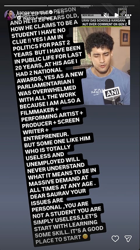 Kangana's Response