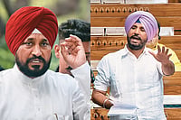 | Photo: Imago : Uneasy Peace: Punjab Congress leaders Charanjit Singh Channi (left) and Amrinder Singh Raja Warring