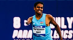 Dilip Mahadu Gavit and Mohammed Basil M deliver a breathtaking 1-2 finish for India in the T47 100m final at the Commonwealth Games. - ianuragthakur/X