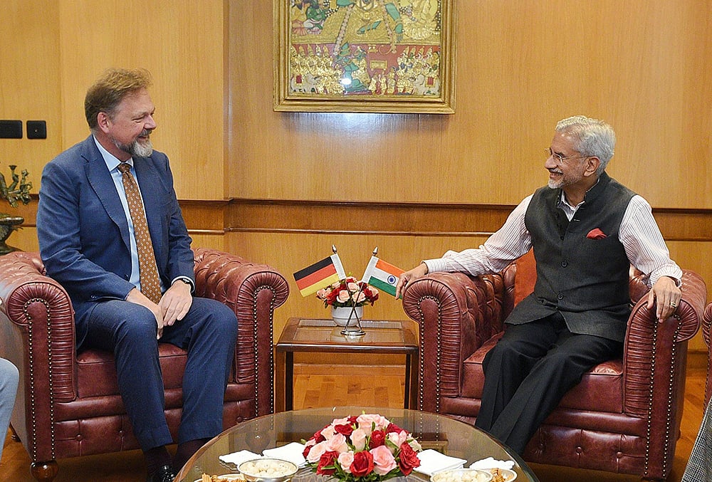 EAM Jaishankar meets Amb. Philipp Ackermann