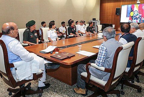 Defence Minister Rajnath Singh virtually inaugurates the Department of Military Medicine at Command Hospital (Central Command) in Lucknow. 