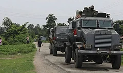 One person was killed and more than a dozen people, including security personnel, were injured in the clashes. - X