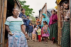 On the Margins: Evicted Miya Muslims at temporary shelters in Hasila Beel, Assam - | Photo: Suresh K. Pandey