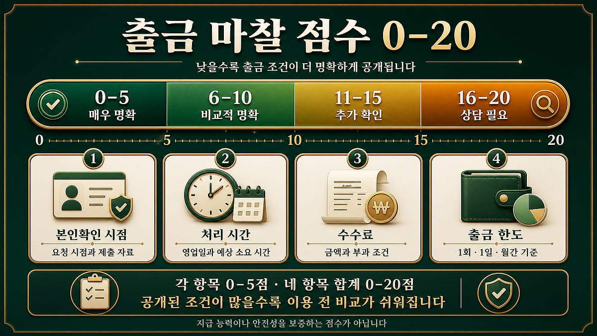 출금 마찰 점수 0–20