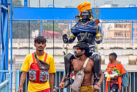 Day In Pics: July 30, 2026 | Photo: PTI : A 'Kawariya' carries an idol of Lord Shiva during the first day of the holy month of Sawan, in Haridwar, Uttarakhand. The annual Kanwar Yatra will begin on Thursday with the onset of Shravan, as Haridwar gears up to host over four crore devotees under heightened security, including first-time deployment of cyber commandos.