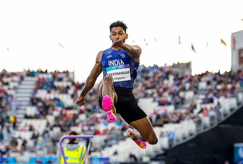 Glasgow CWG 2026 long jump final photos Murali Sreeshankar