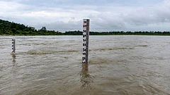 Heavy Rain Pushes Ganga Close to Warning Mark in Haridwar; Flood Outposts on Alert - Photo: PTI