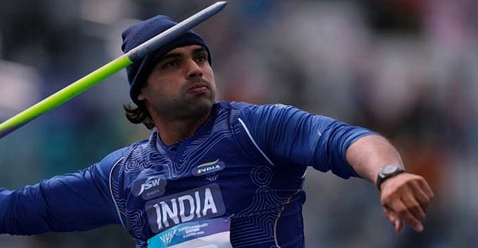 Neeraj Chopra qualifies for javelin final despite challenging weather. - X