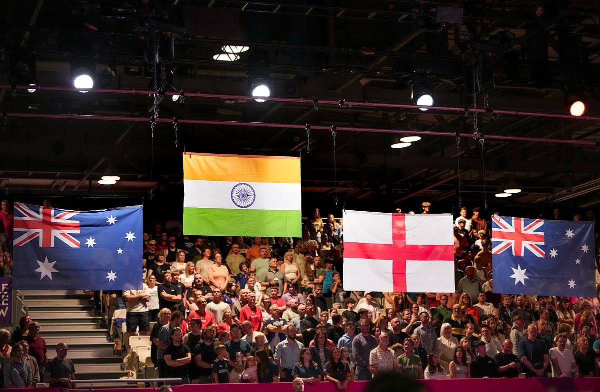 Glasgow Commonwealth Games 2026 mens 60kg judo medal ceremony flags PTI Photo