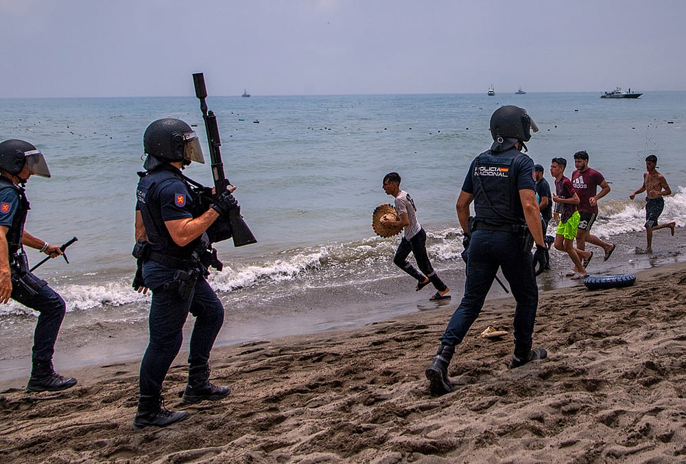 Spanish military deployment Ceuta