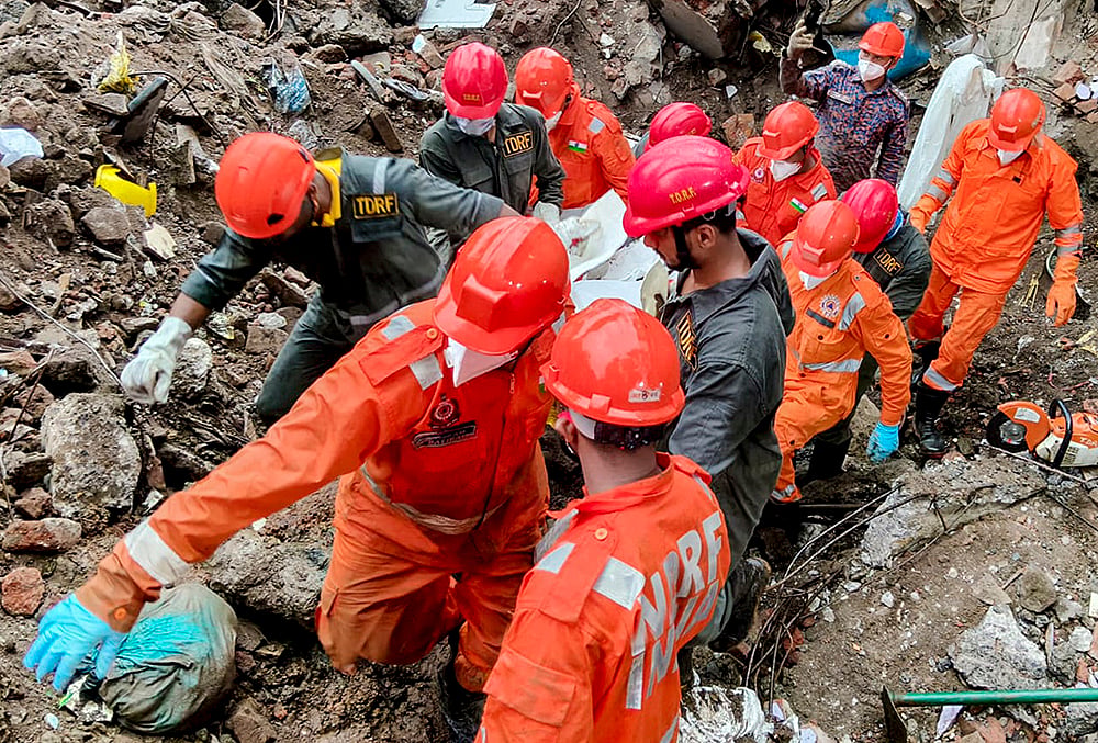 NDRF rescue operation Bhiwandi
