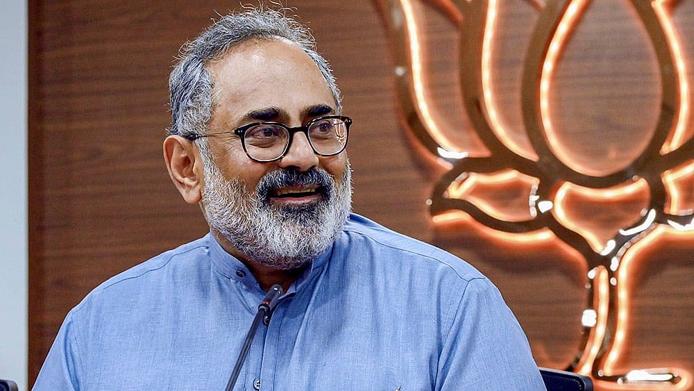 Rajeev Chandrasekhar addresses press conference in Thiruvananthapuram