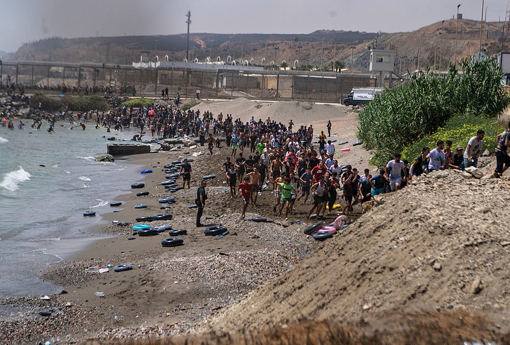 Humanitarian emergency in Ceuta Spain