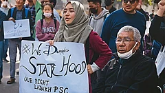 Pleas for Statehood: Protesters at
a rally for Ladakh | File Photo - Photo: Imago