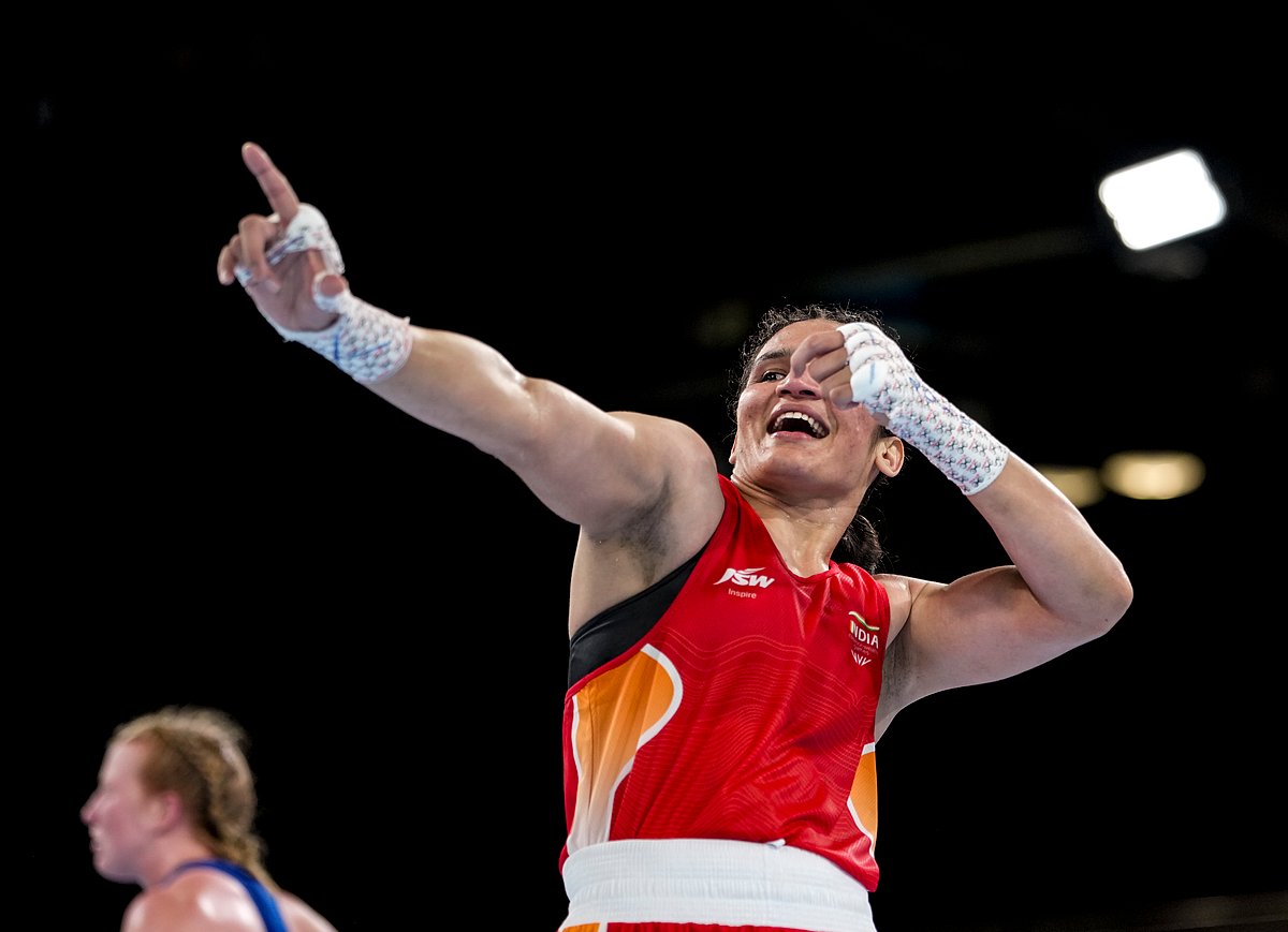Arundhati celeb vs Eccles Commonwealth Games 2026 Women's 70kg boxing semifinal PTI Photo