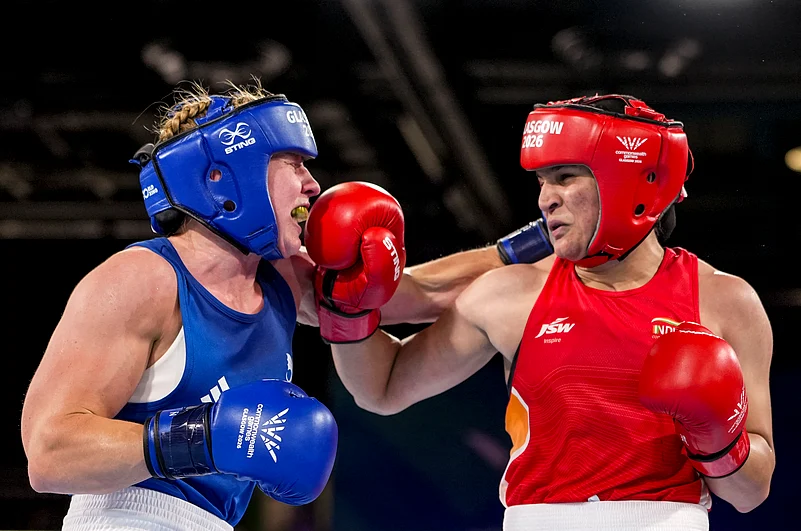 Arundhati lands vs Eccles Commonwealth Games 2026 Womens 70kg boxing semifinal PTI Photo