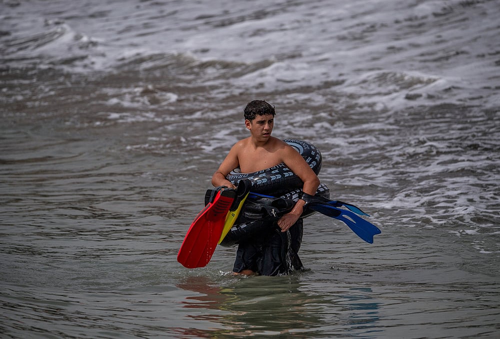 Tarajal breakwater swim