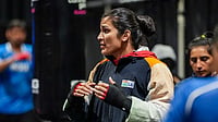 | Photo: PTI/Ravi Choudhary : Indian boxer Arundhati Choudhary during a training session ahead of the Glasgow Commonwealth Games 2026, at the SEC Centre in Glasgow, Scotland.