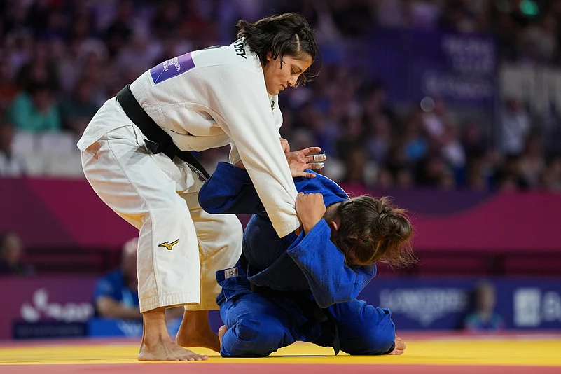 Asmita Dey Glasgow Commonwealth Games 2026 Womens 48kg judo quarter-final AP Photo