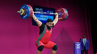 Golden Grip: Amritsar's Weightlifting Warrior Lovepreet Singh Strengthens India To CWG 2026 Silver (AP Photo/Eranga Jayawardena) : India's Lovepreet Singh competes in the men's +110kg weightlifting final at the Commonwealth Games in Glasgow, Scotland, Thursday, July 30, 2026.