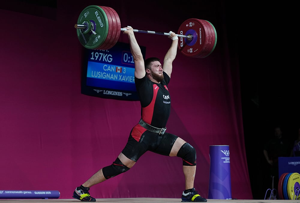 Glasgow CWG 2026 mens +110kg Weightlifting Final-Xavier Lusignan of Canada