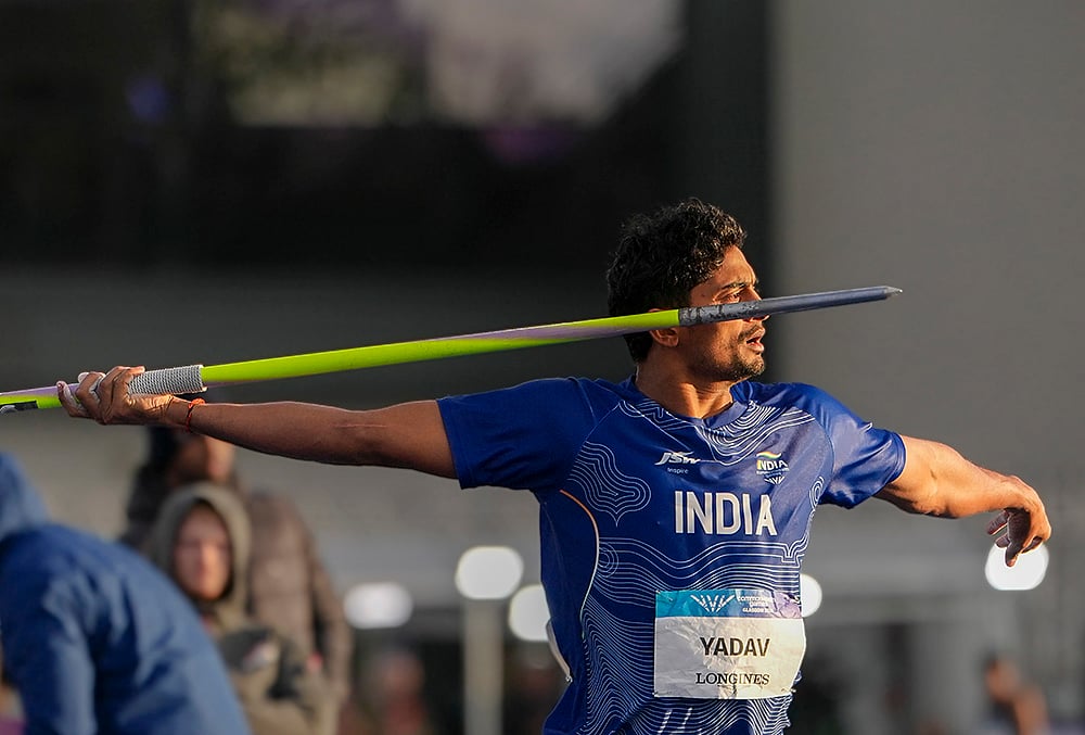 Indian javelin throwers Glasgow 2026 finals