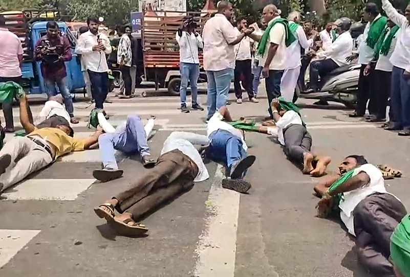 Agitation in Ktaka over Cauvery water sharing