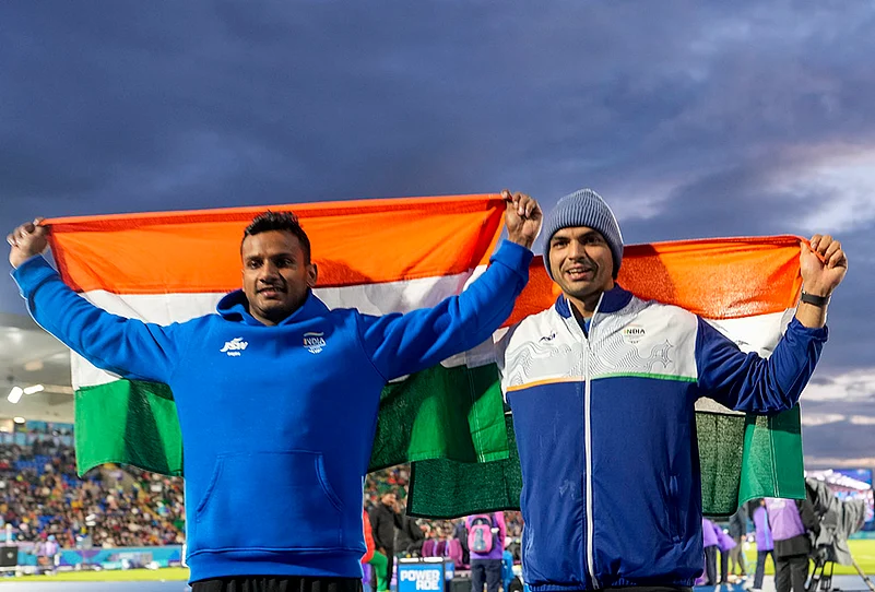 India double podium track and field CWG